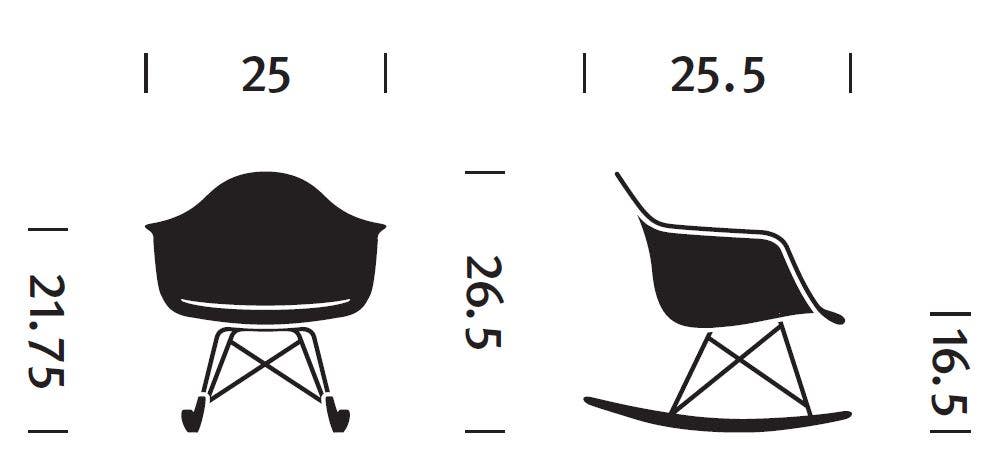 Herman Miller Eames® Molded Plastic Armchair Rocker Base