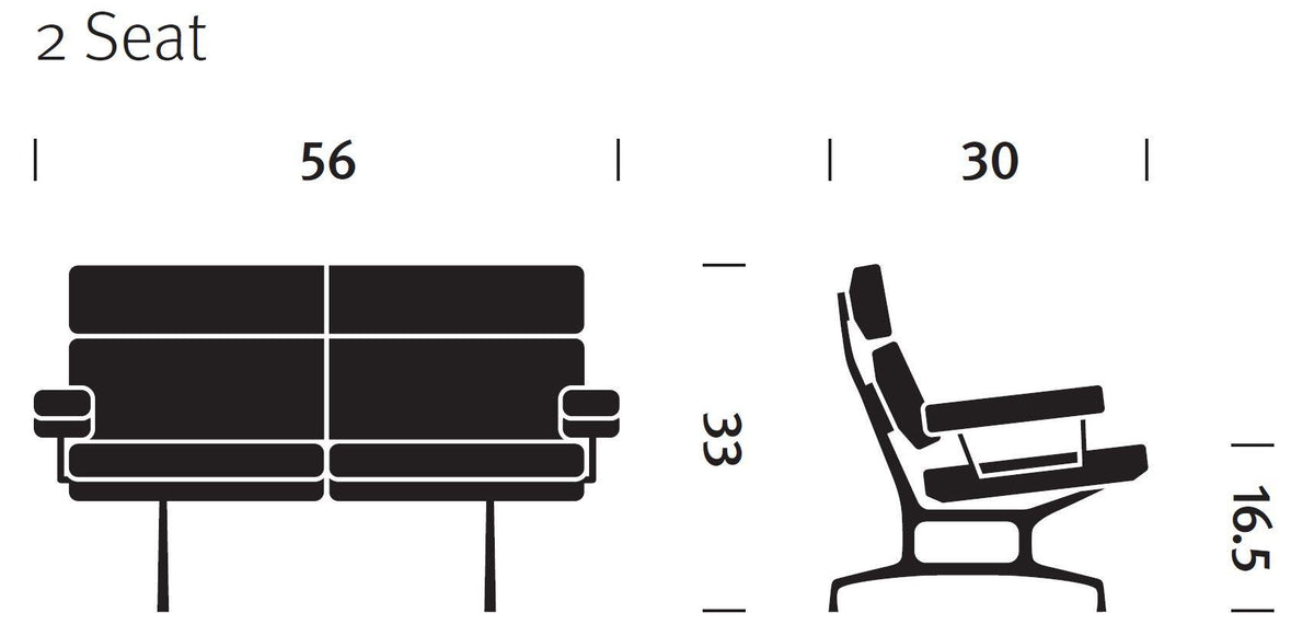 Herman Miller Eames® Sofa 2-Seater