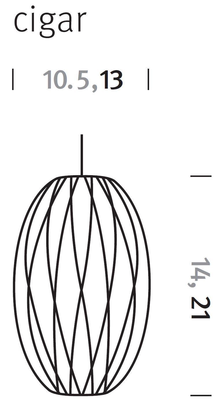 Herman Miller Nelson® Cigar® Crisscross™ Bubble Pendant Lamp