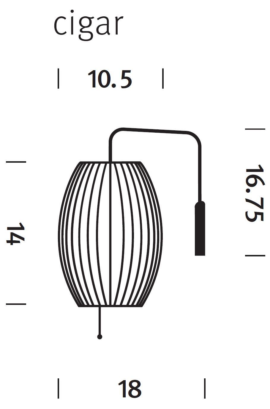 Herman Miller Nelson® Cigar® Wall Sconce