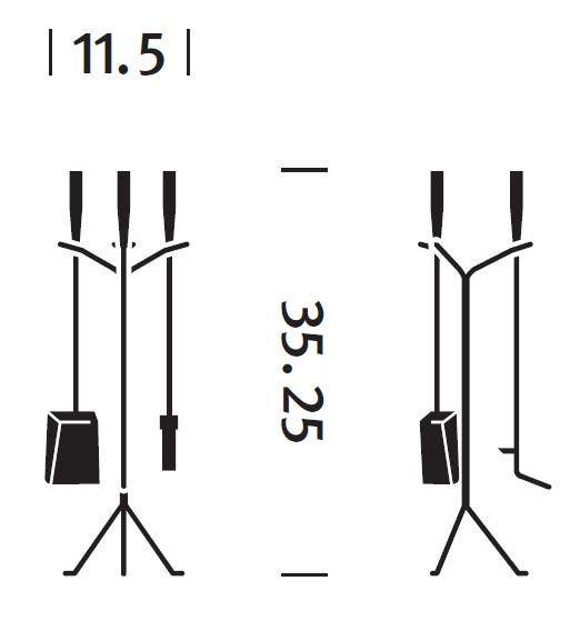 Herman Miller Nelson™ Fireplace Tool Set