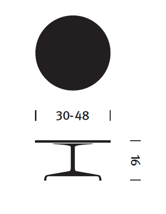Herman Miller Eames® Occasional Table, Round