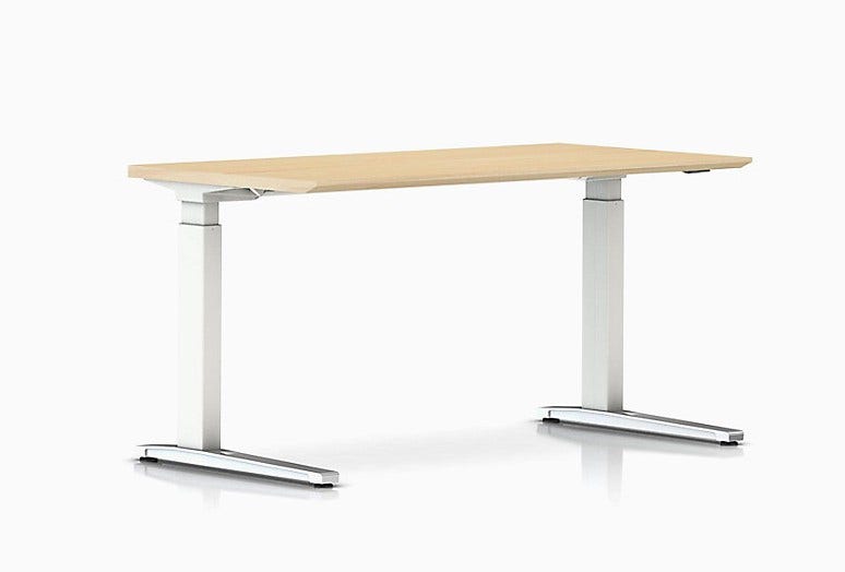 Herman Miller Renew™ Sit-to-Stand Rectangular Table C-Foot