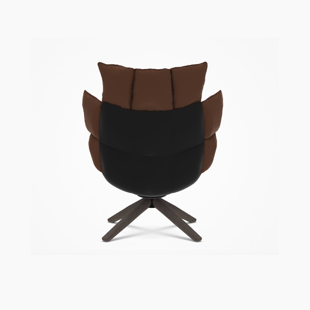 Fauteuil Husk High et repose-pieds - Expédition rapide