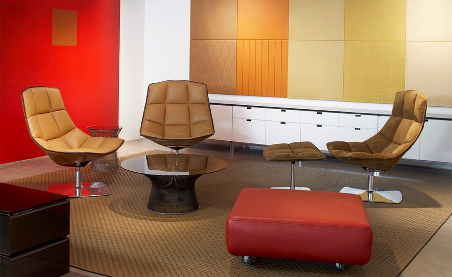 Knoll Markus Jehs and Jurgen Laub - Lounge Chair (Fixed Back, Pedestal Base)
