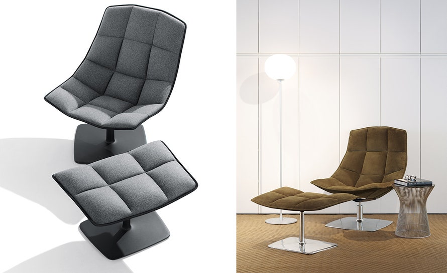 Knoll Markus Jehs and Jurgen Laub - Ottoman (Pedestal Base)