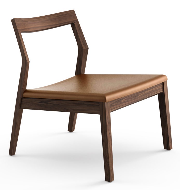 Knoll Marc Krusin Lounge Chair Armless Upholstered