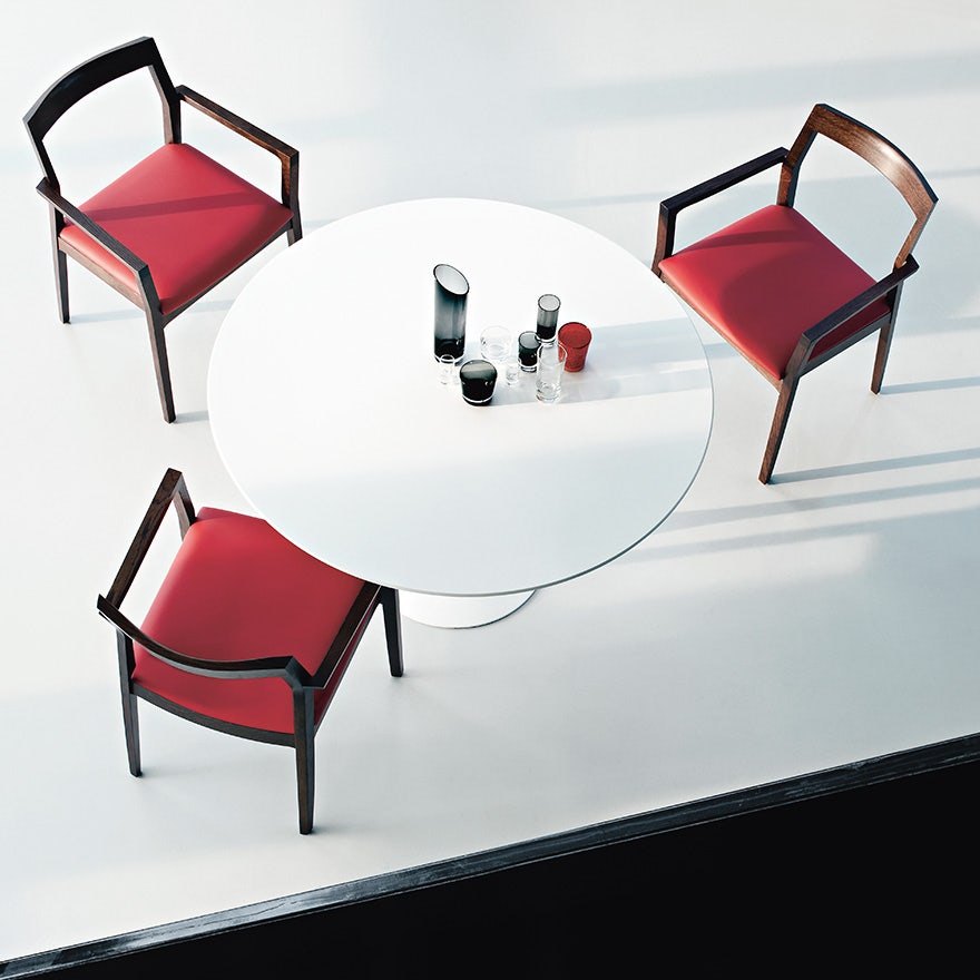 Knoll Marc Krusin Side Chair with Arms Upholstered