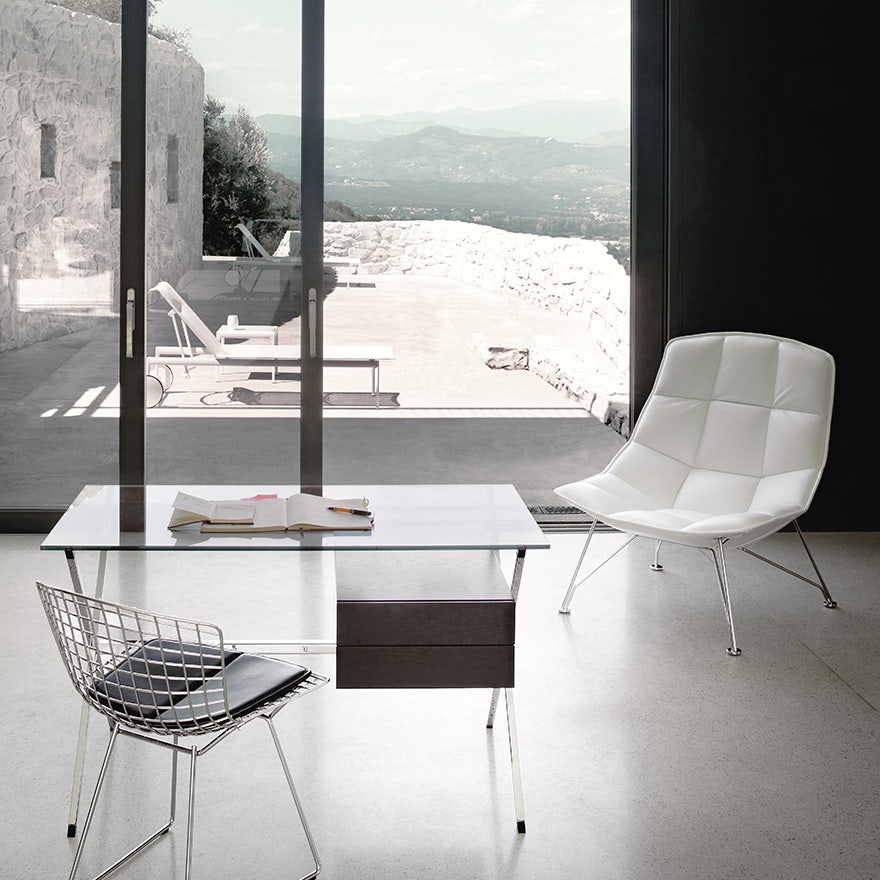 Knoll Markus Jehs and Jurgen Laub - Lounge Chair (Fixed Back, Wire Base)