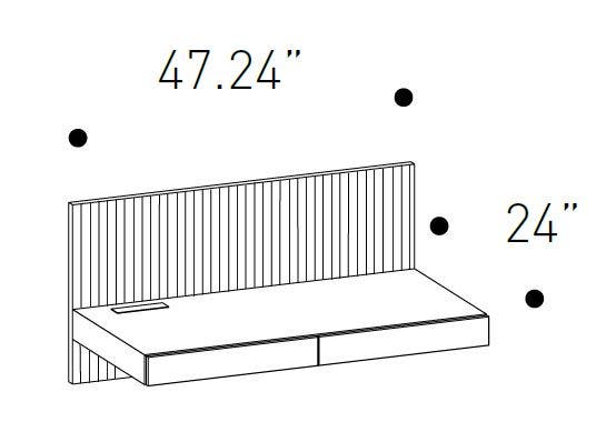 Pianca Ala Desk with Gromet