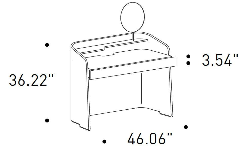 Pianca Chloe Vanity Desk