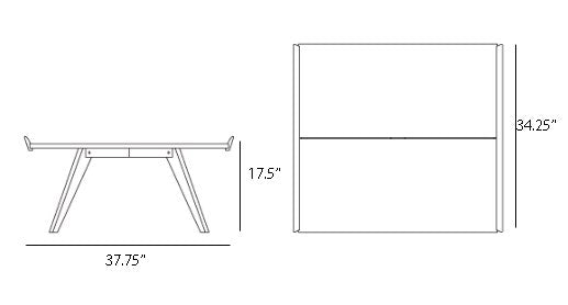 Knoll George Nakashima Splay-Leg Table