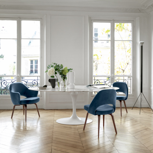 Saarinen Executive Chair Armchair with Wood Legs Alteriors