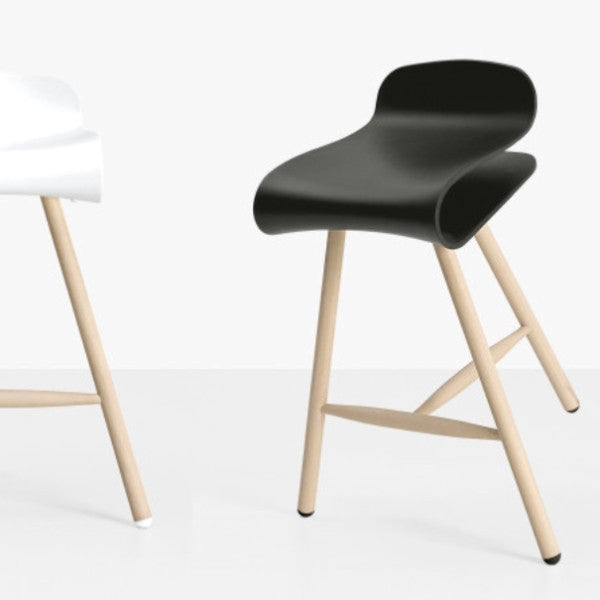 Tabouret BCN (Piètement en bois)