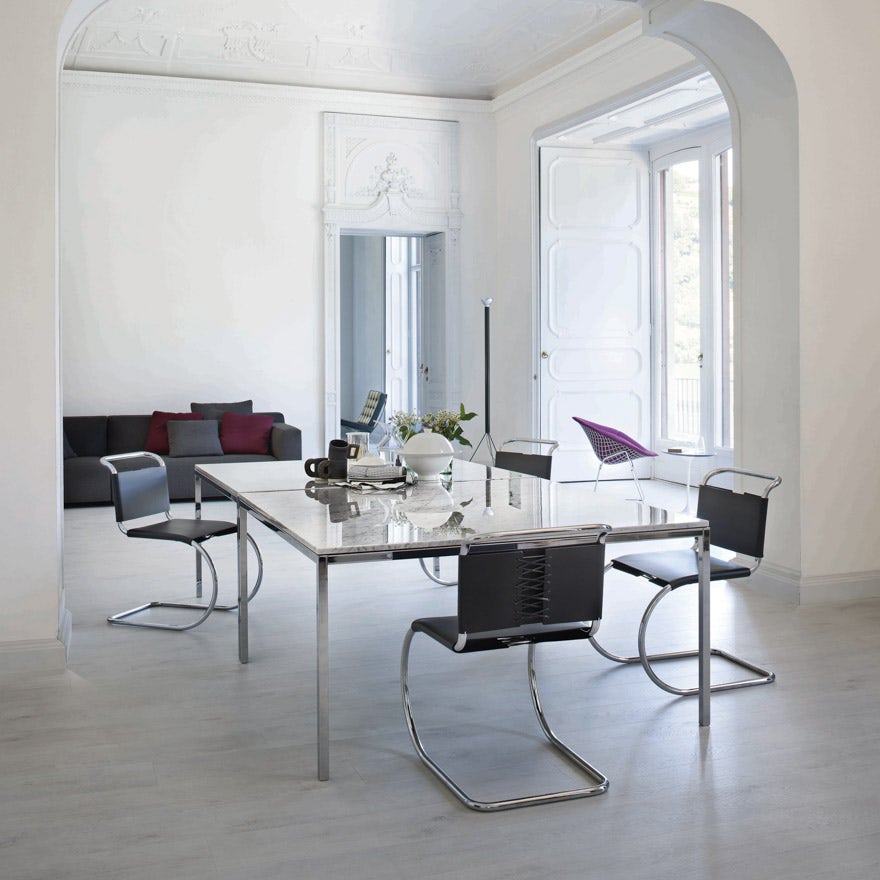 Knoll Ludwig Mies Van Der Rohe - MR Chair with Leather Sling Seat
