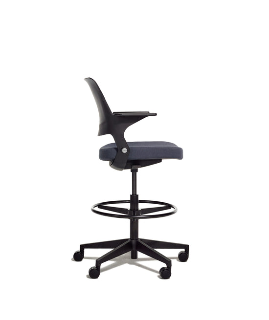 Knoll Ollo High Task Chair with Shell Back, 5-Star Base