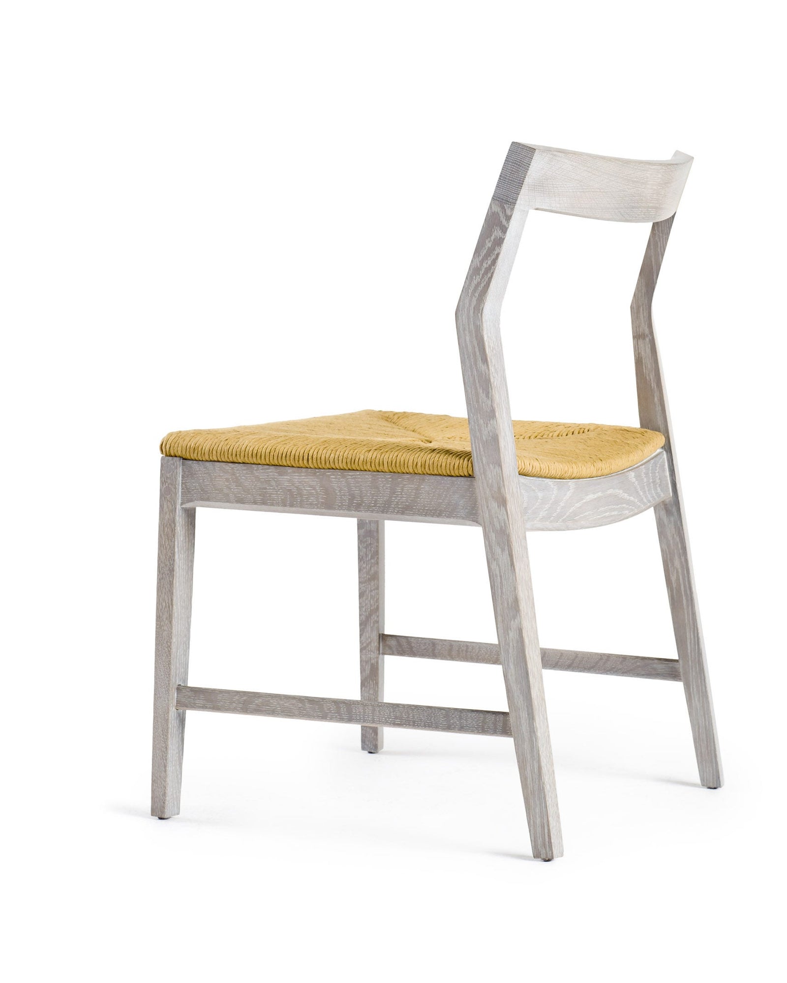 Knoll Marc Krusin Side Chair Armless Paper Rush Seat