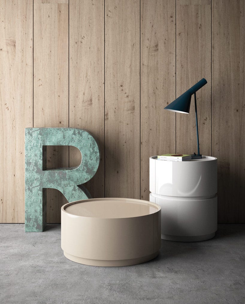 Pianca Dedalo Drawer Stackable Nightstand / Side Table (Single Unit)