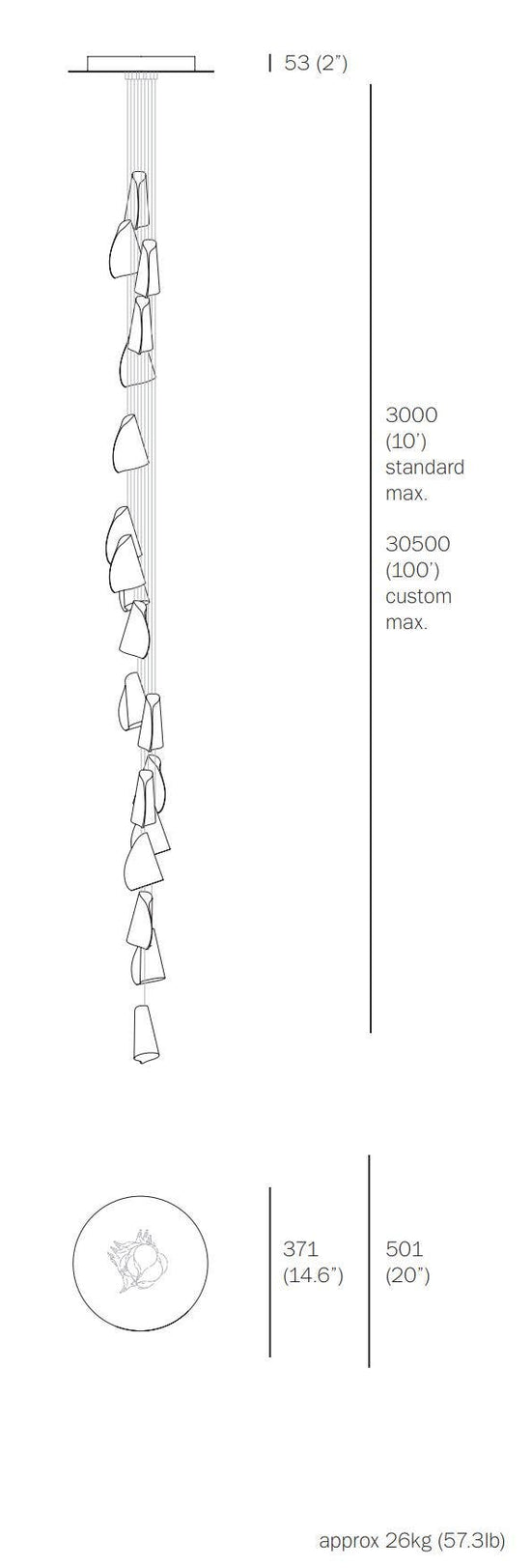 Bocci 21.19 Cluster Nineteen Pendant Light