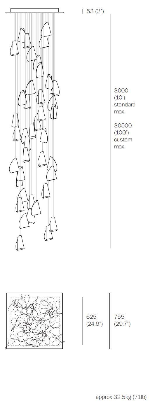 Bocci 21.50 Square Fifty Pendant Light