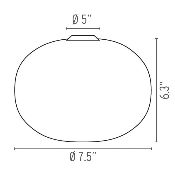 Flos Glo-Ball Zero Wall/Ceiling Lamp