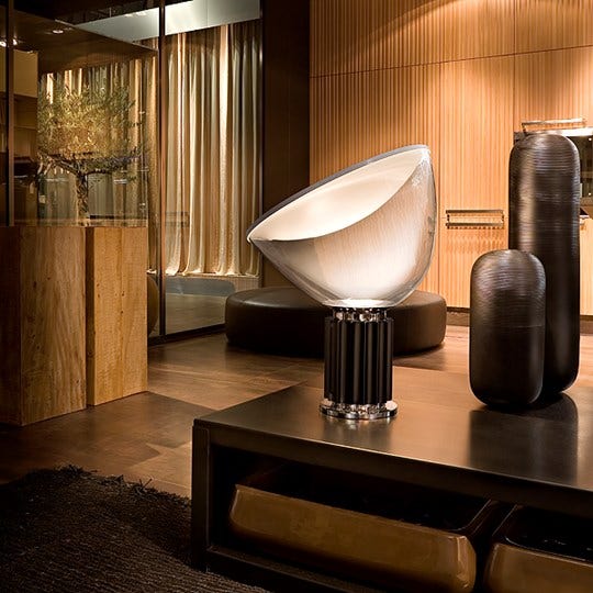 Flos Taccia Table Lamp with Methacrylate Diffuser