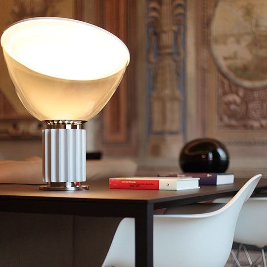 Flos Taccia Table Lamp with Methacrylate Diffuser