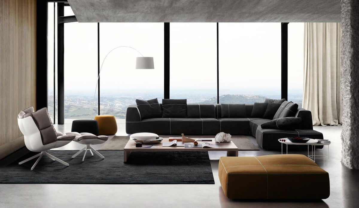 Fauteuil Husk High et repose-pieds - Expédition rapide