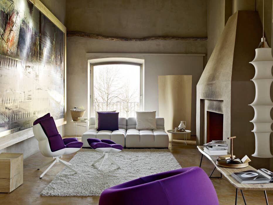 Fauteuil Husk High et repose-pieds - Expédition rapide