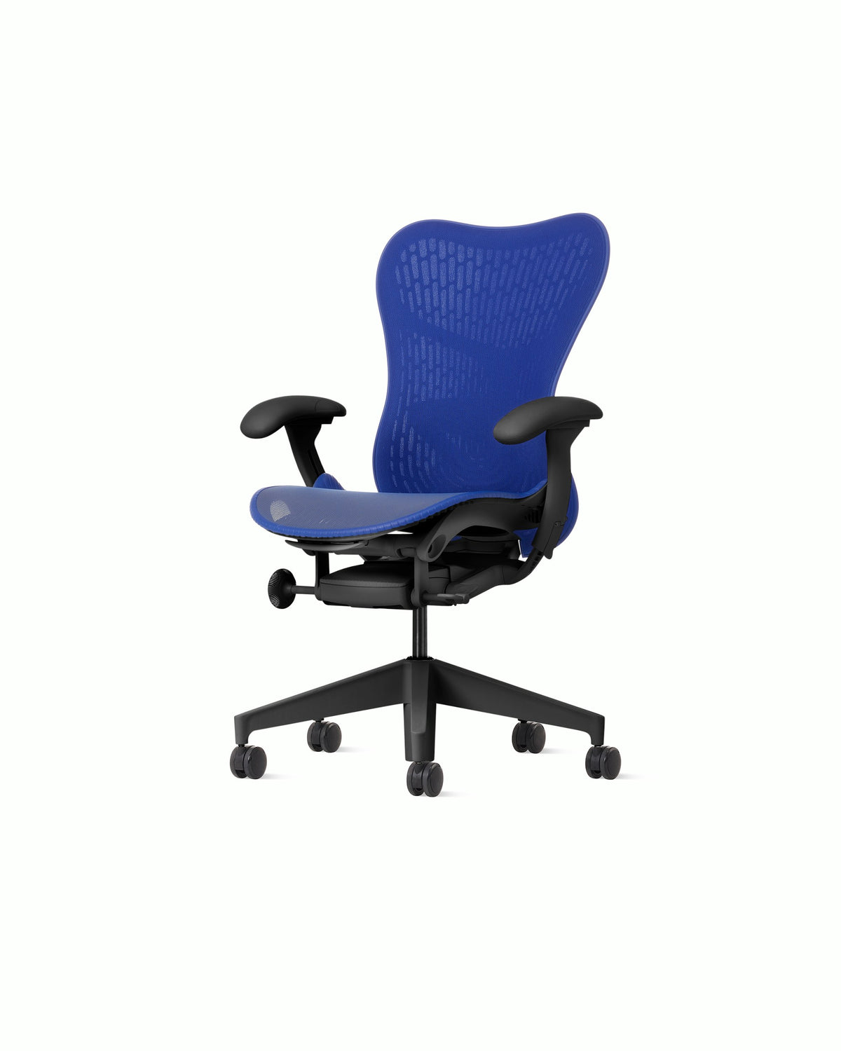 Herman Miller Mirra 2 Chair — Butterfly Suspension Back / Ultramarine Blue / Graphite