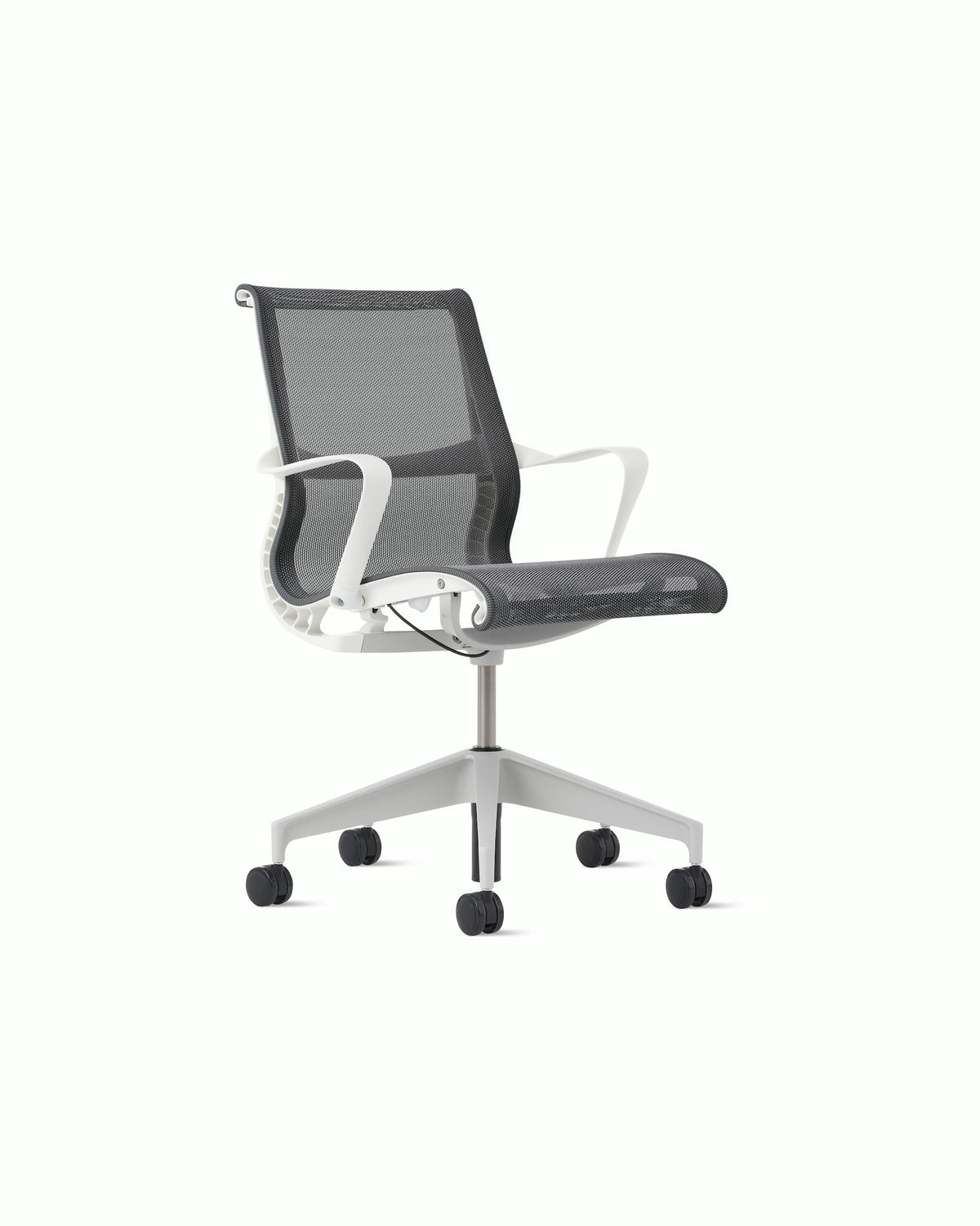 Herman Miller Setu® Multipurpose Chair — White & Carbon