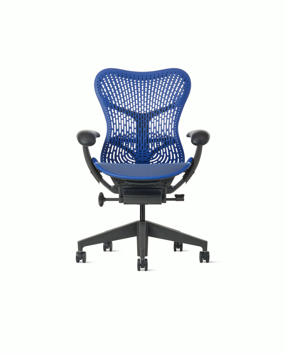 Herman Miller Mirra 2 Chair — Triflex Polymer Back / Ultramarine Blue / Graphite