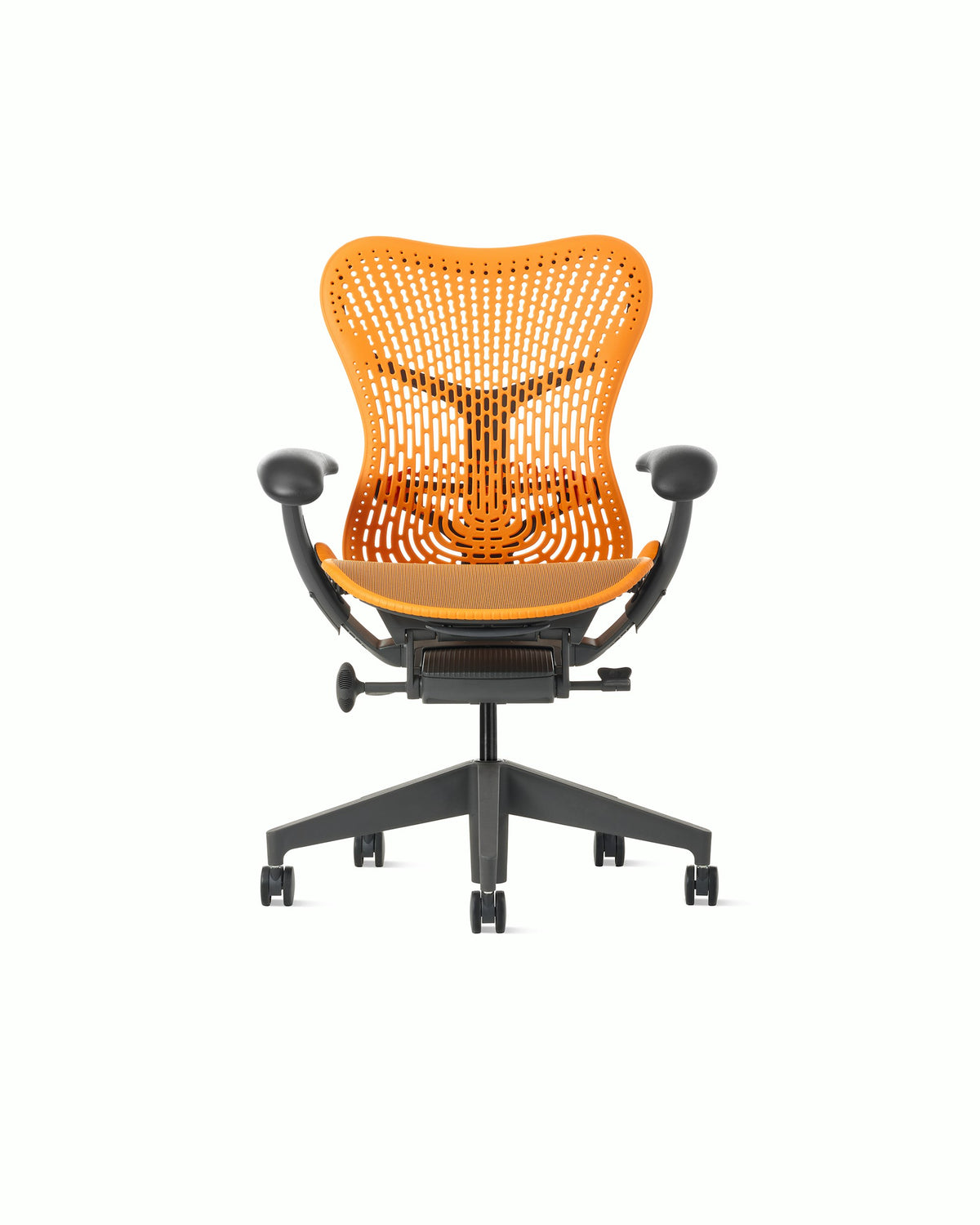 Herman Miller Mirra 2 Chair — Triflex Polymer Back / Ochre / Graphite