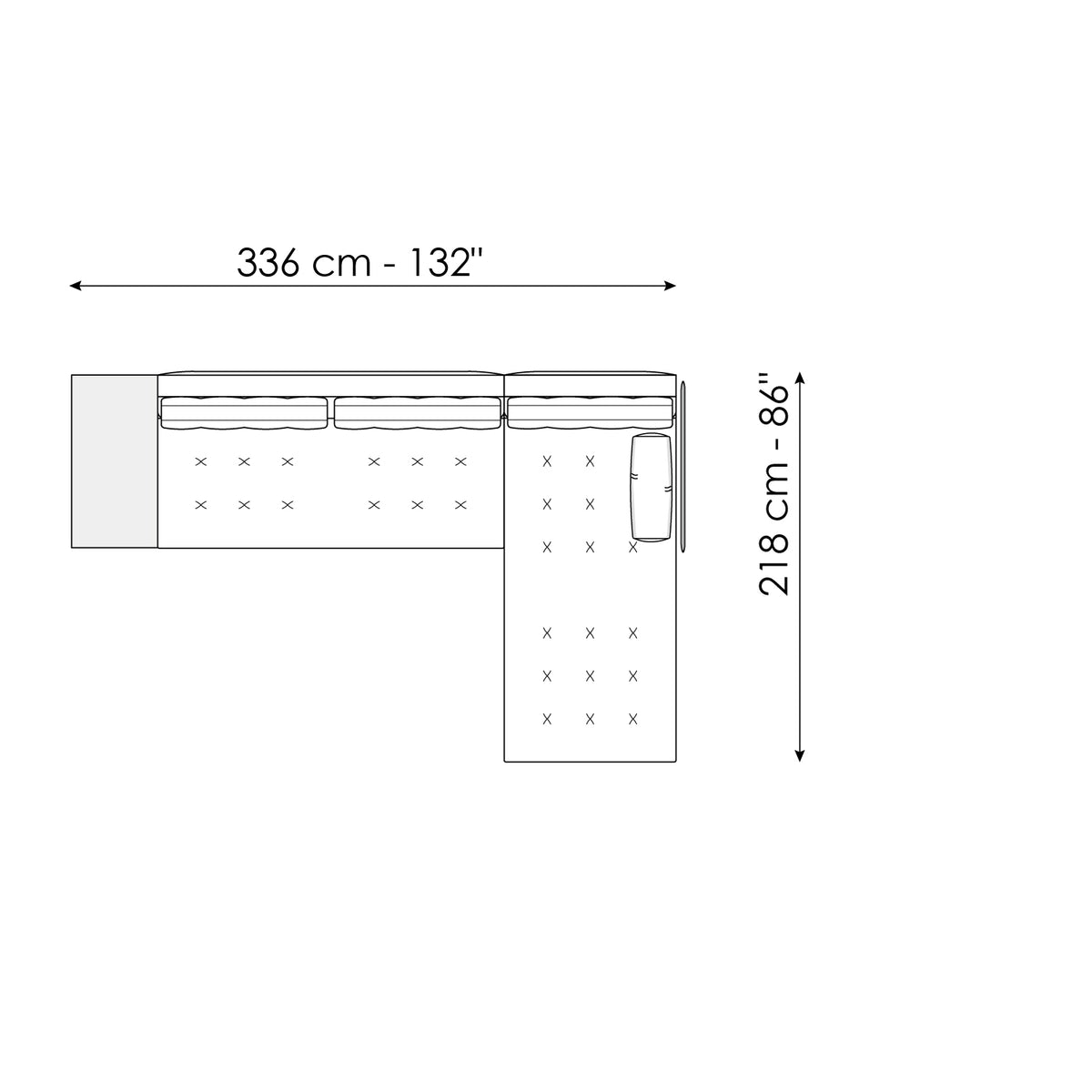 Bonaldo Maximilian - COMPOSITION - dimension drawing