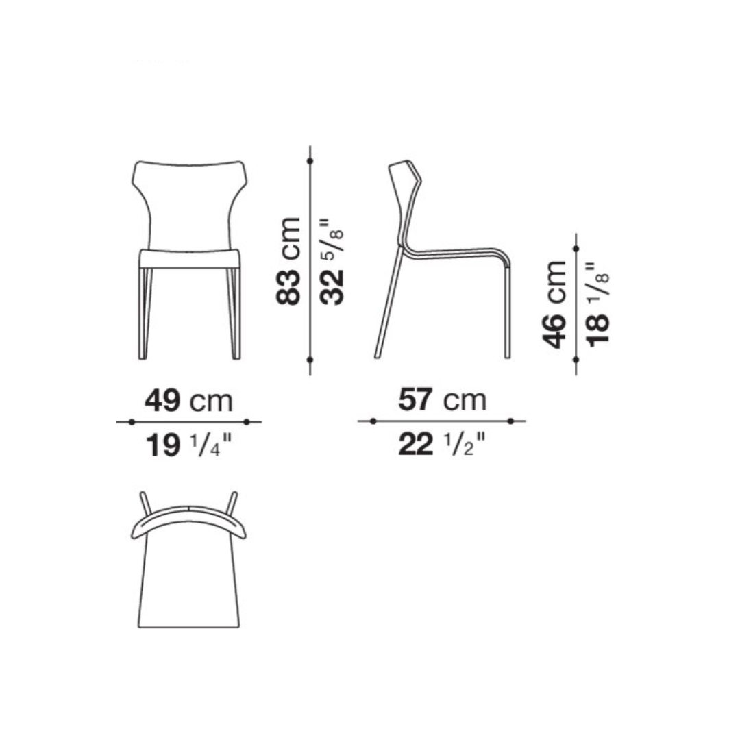 Chaise de salle à manger Papilio - Expédition rapide