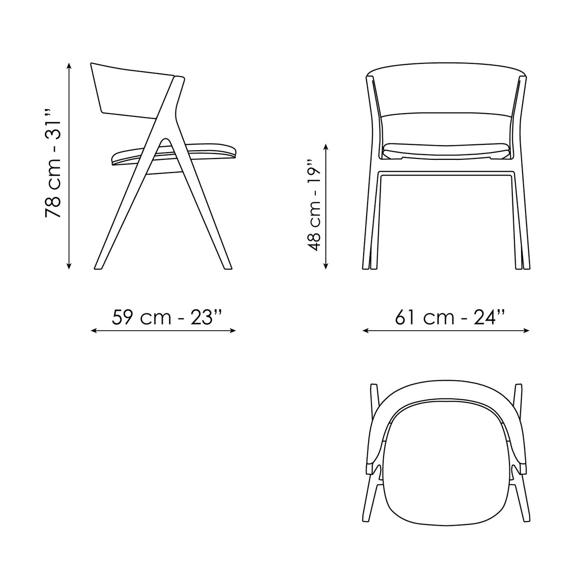 Bonaldo Remo - dimension drawing