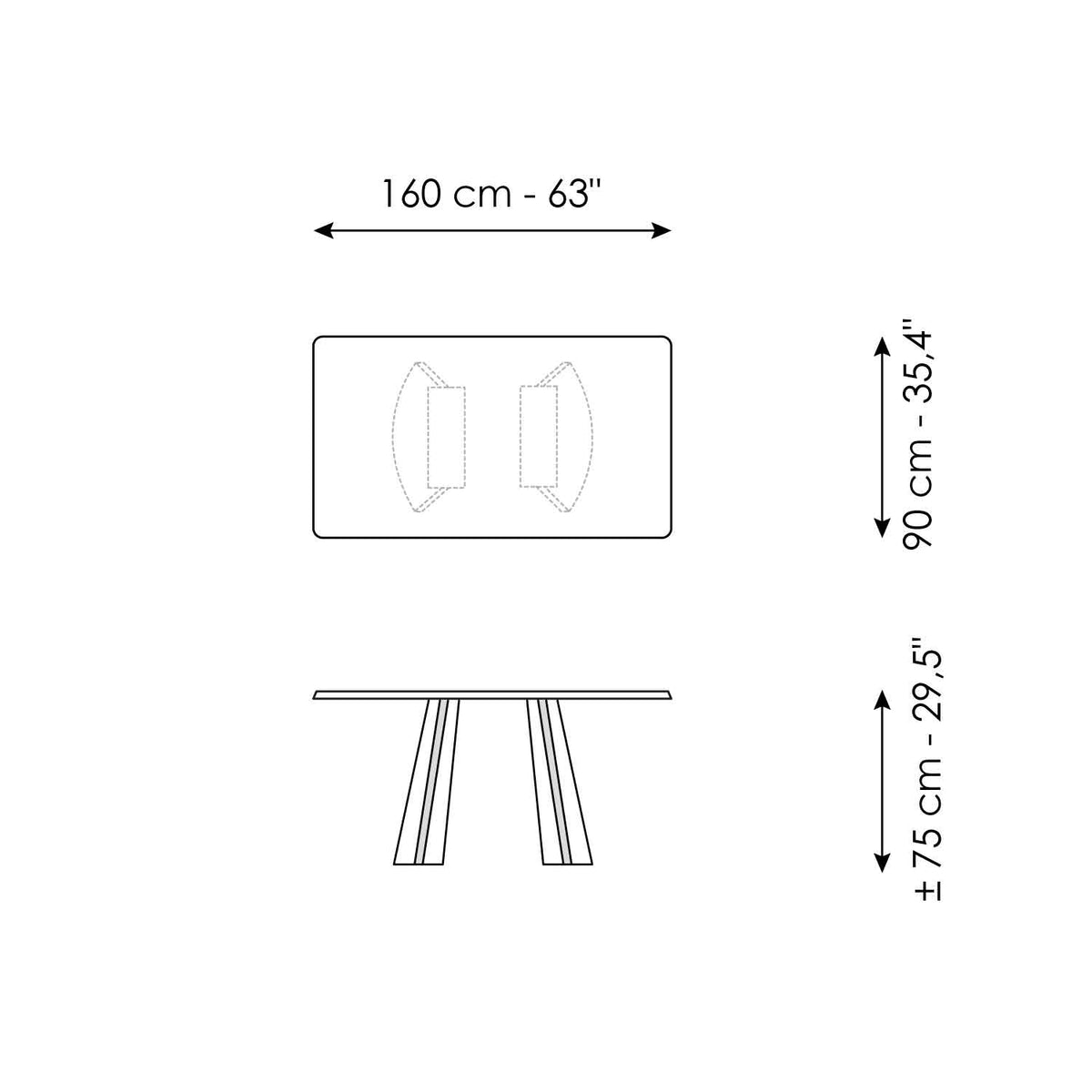 Bonaldo Torii - size drawing