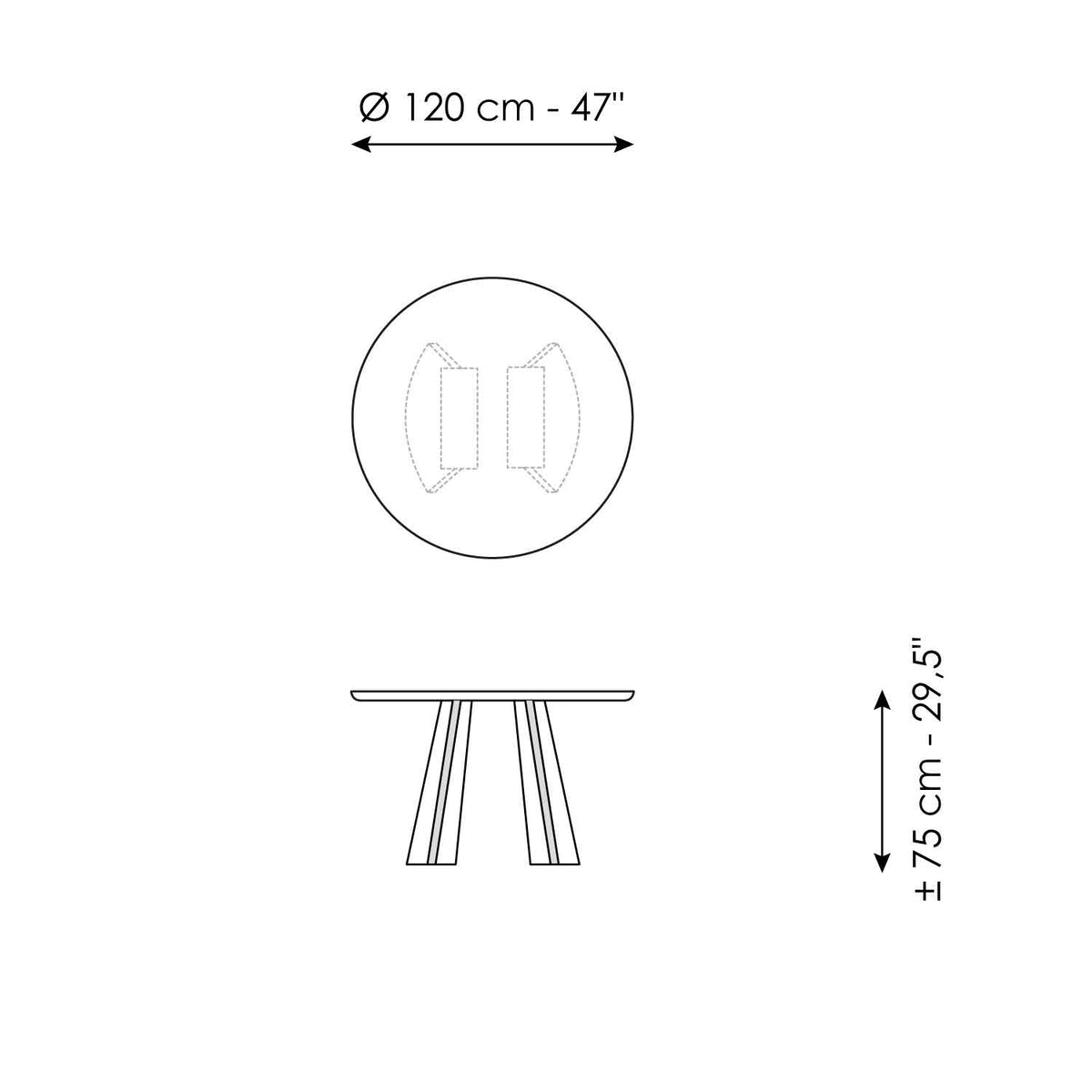 Bonaldo Torii - size drawing