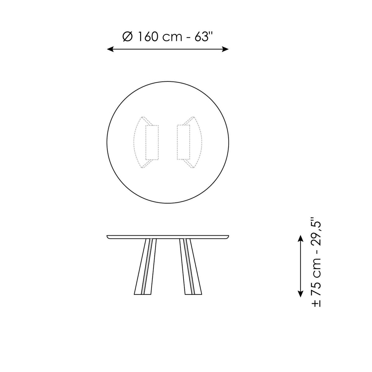 Bonaldo Torii - size drawing