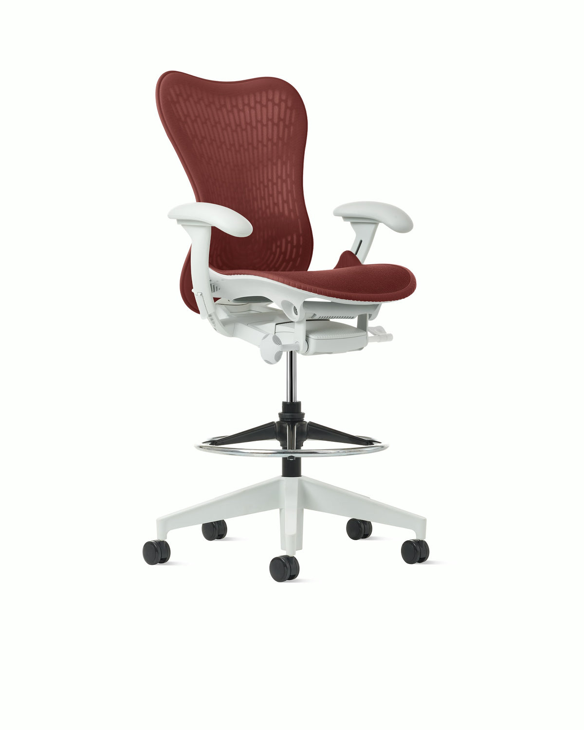 Herman Miller Mirra 2 Stool — Cordovan / Alpine