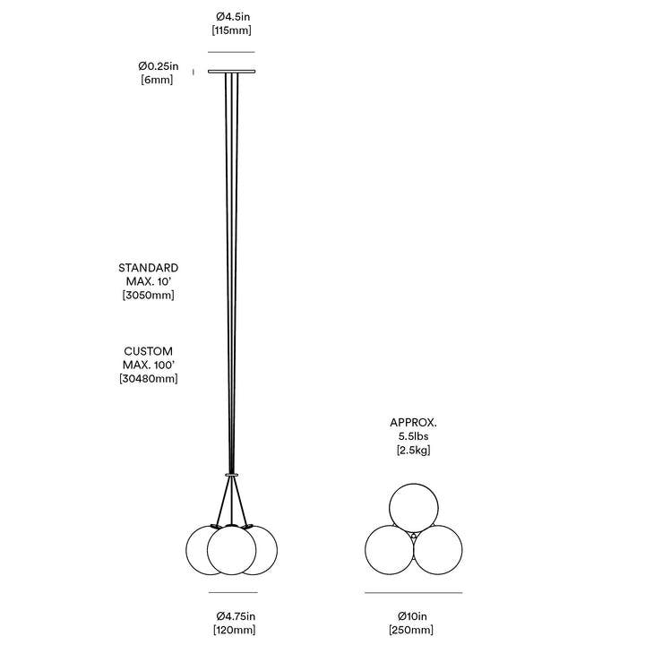 Anony Glass 120 03R Chandelier