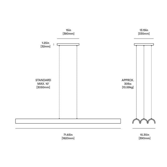 Anony Pola Linear Chandelier