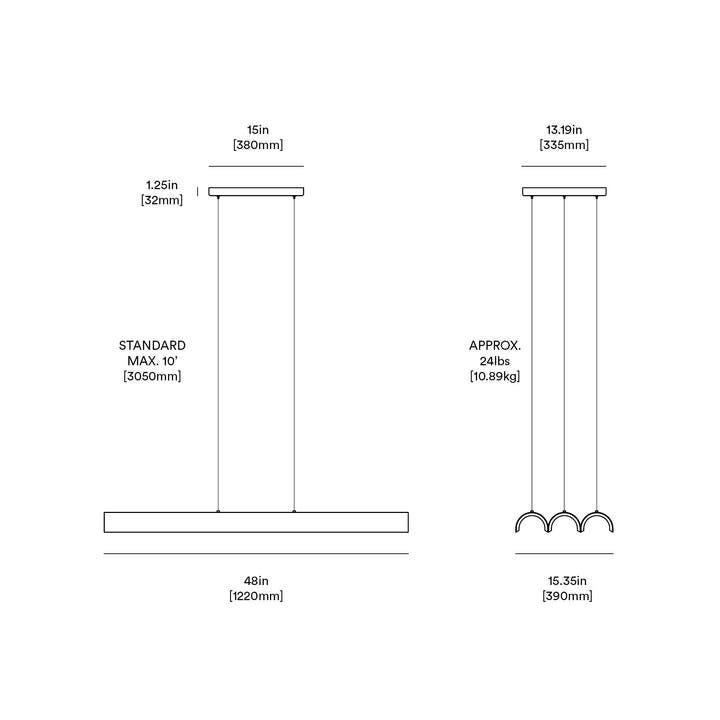 Anony Pola Linear Chandelier