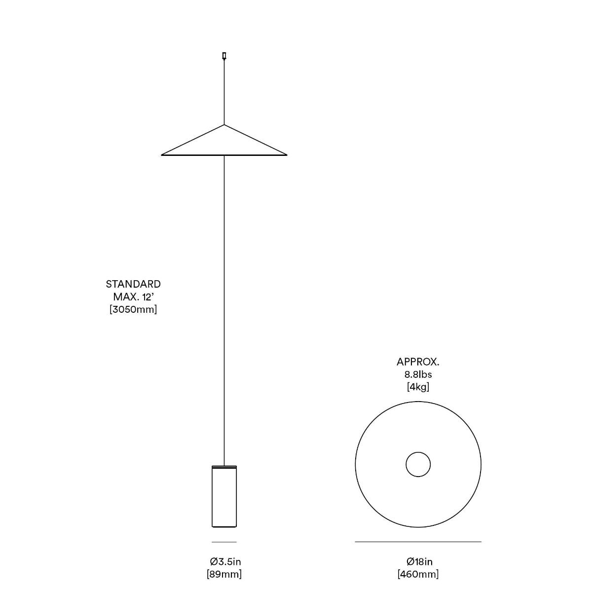Anony Wisp Suspension/Floor Lamp