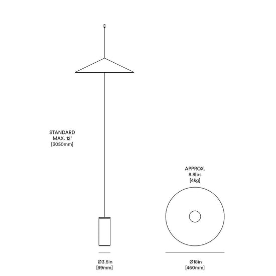 Anony Wisp Suspension/Floor Lamp