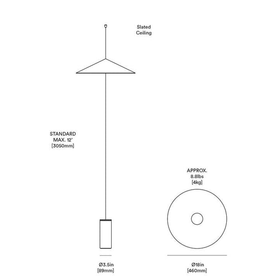 Anony Wisp Suspension/Floor Lamp