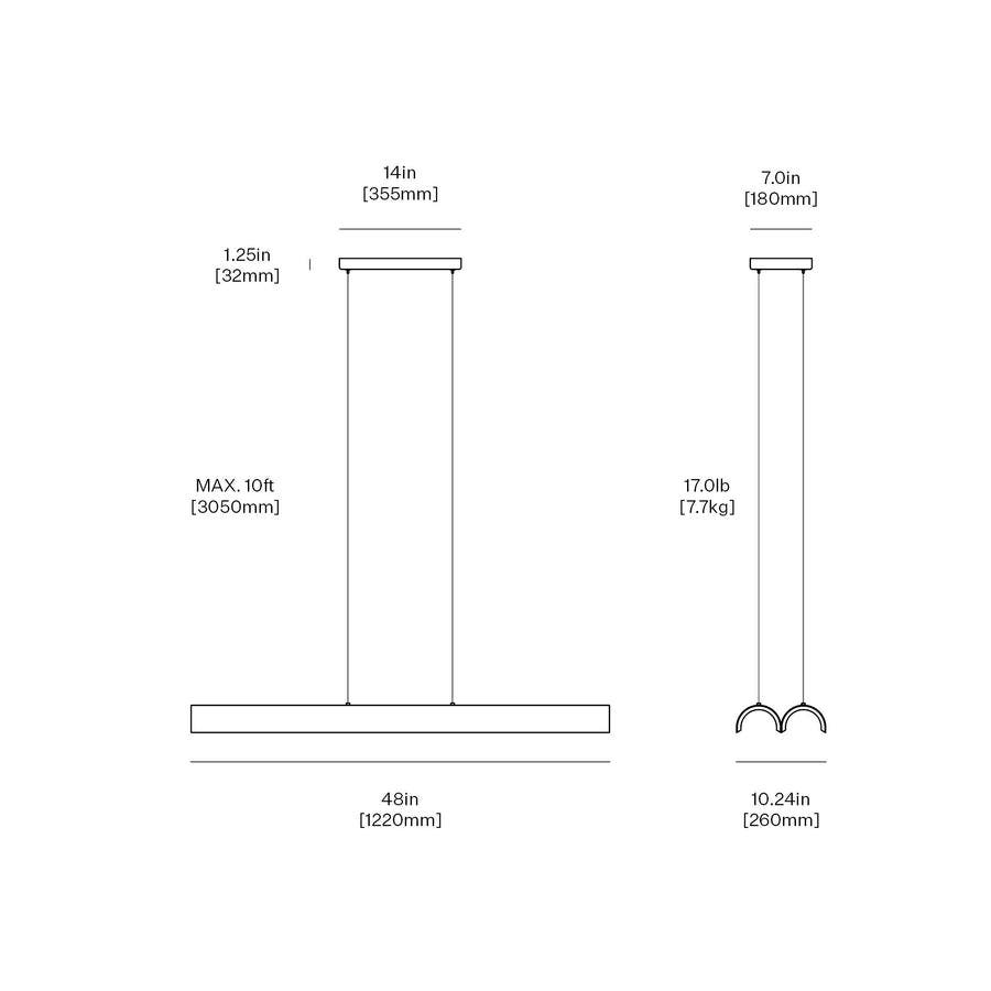 Anony Pola 02 Linear Suspension Lamp
