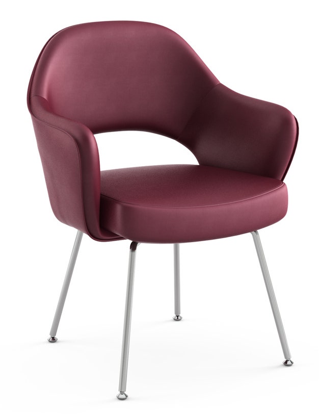 Knoll Saarinen - Executive Arm Chair with Tubular Legs