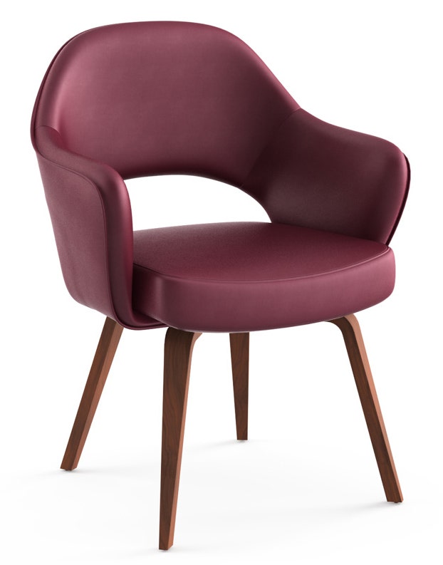 Knoll Saarinen - Executive Arm Chair with Wood Legs