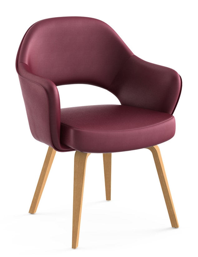 Knoll Saarinen - Executive Arm Chair with Wood Legs